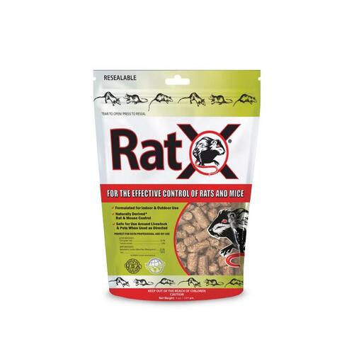 RatX 620100-6D 620100 Rodent Bait, Pellet, 8 oz Bag