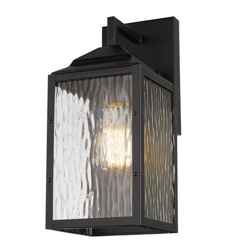 Wall Sconce Miller 1-Light Black Downlight Black