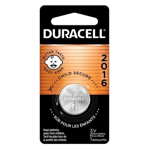 DURACELL 3008711 Security and Electronic Battery Lithium Coin 2016 3 V 75 Ah