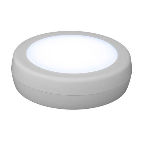 Adjustable Puck Light, AA Battery, LED Lamp, 80 Lumens, 3000, 4000, 5000 K Color Temp, White