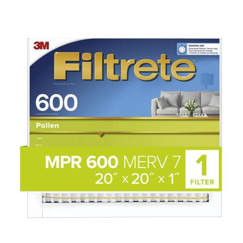 FILTER AIR POLLEN 20X20X1IN - pack of 4