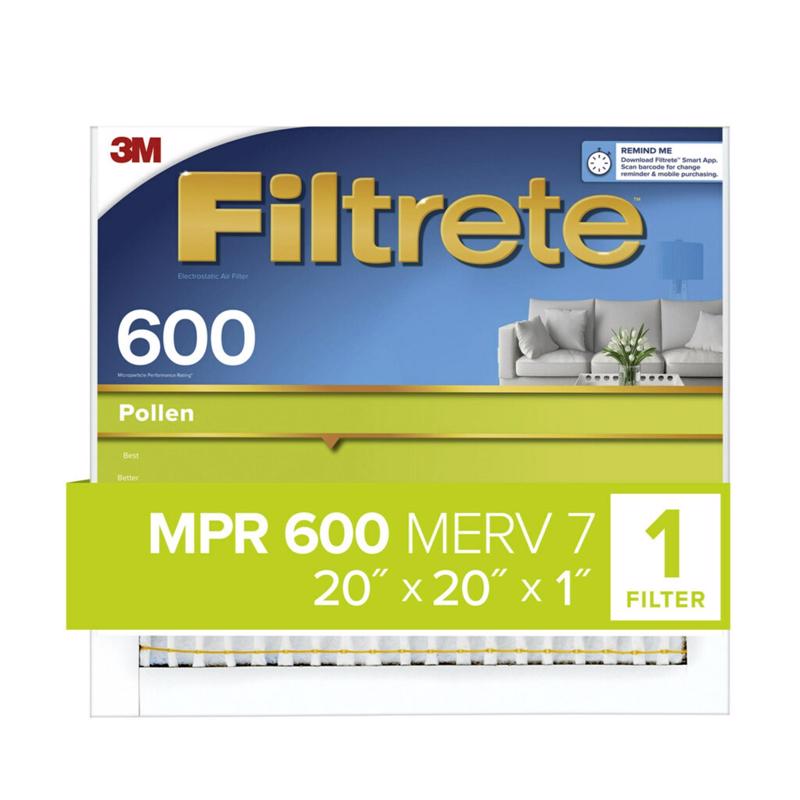 Filtrete 9832DC-6 FILTER AIR POLLEN 20X20X1IN