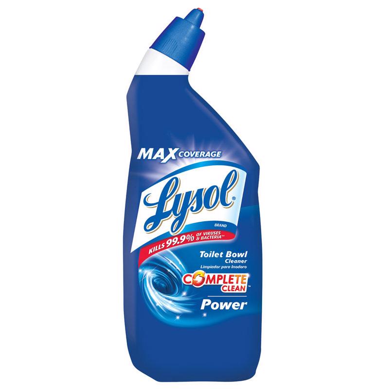 LYSOL 1920098012 1920002522 Toilet Bowl Cleaner, 24 oz Bottle, Liquid, Wintergreen, Blue