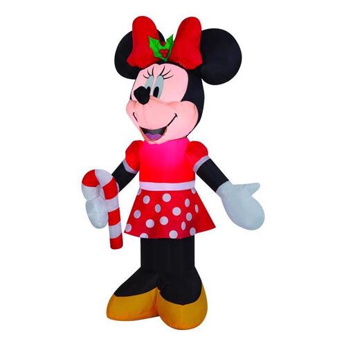 Inflatable 3.5 ft. Minnie Holding Candy Cane