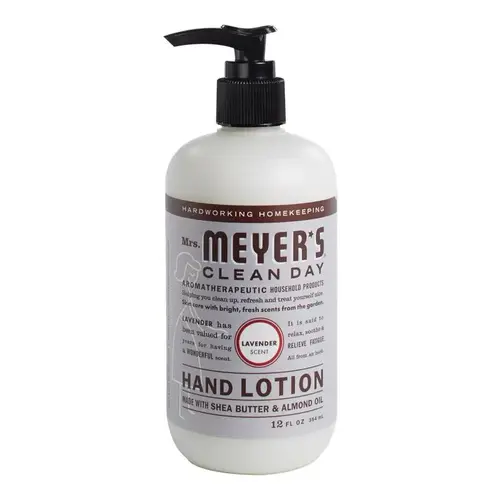 Hand Lotion Mrs. Meyer's Clean Day Lavender Scent 12 oz - pack of 6