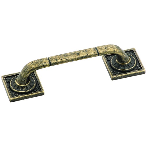 Amerock BP4482R2 American Designer Center To Center Handle Cabinet Pull Handle Weathered Brass