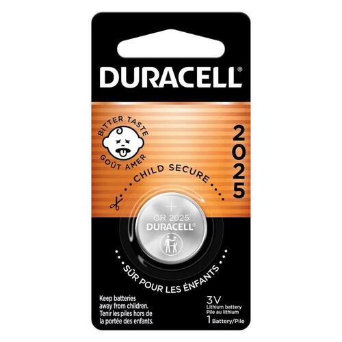 DURACELL DL2025BPK Medical Battery Lithium Coin 2025 3 V 165 mAh