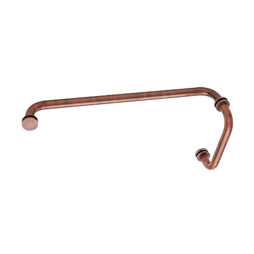 Antique Brushed Copper 6" Pull Handle and 18" Towel Bar BM Series Combination With Metal Washers