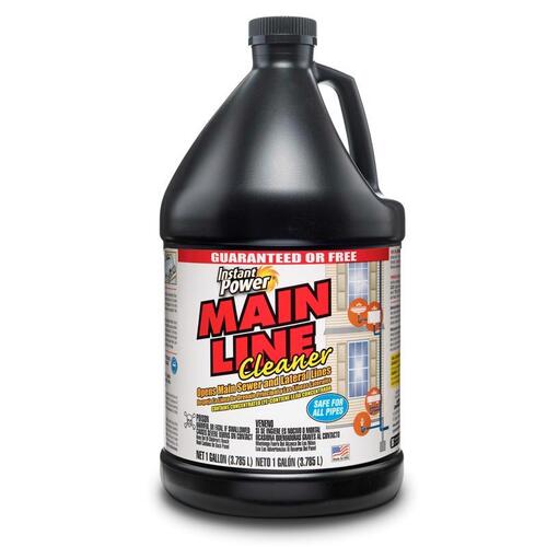 Main Line Cleaner, 1 gal, Liquid, Clear