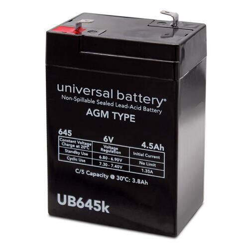 UPG 86456-XCP2 Lead Acid Automotive Battery 4.5 6 V - pack of 2