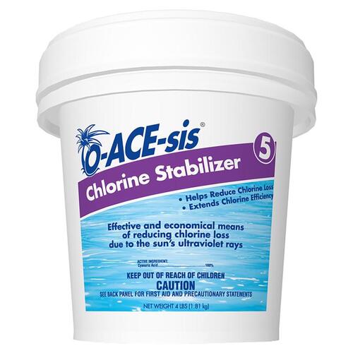 O-ACE-sis TF081004032OAC-XCP8 Chlorine Stabilizer Granule 4 lb - pack of 8
