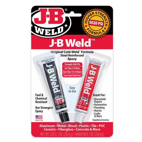 Cold Weld Epoxy, Dark Gray, Solid, 2 oz Tube Pair