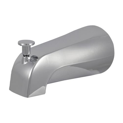 Danco 88703X Tub Spout with Diverter, 7-7/8 in L, Metal, Chrome Plated