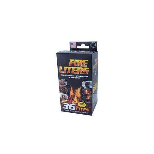 Fire Liters 10836 Fire Starter Wood Fiber 12 min 36 pk
