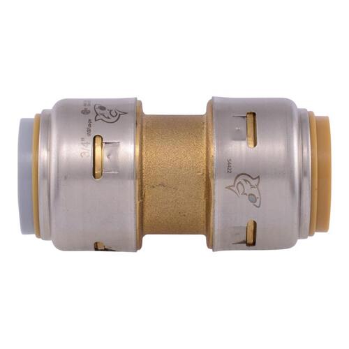 Pipe Coupling, 3/4 in, Brass/Polybutylene, 200 psi Pressure