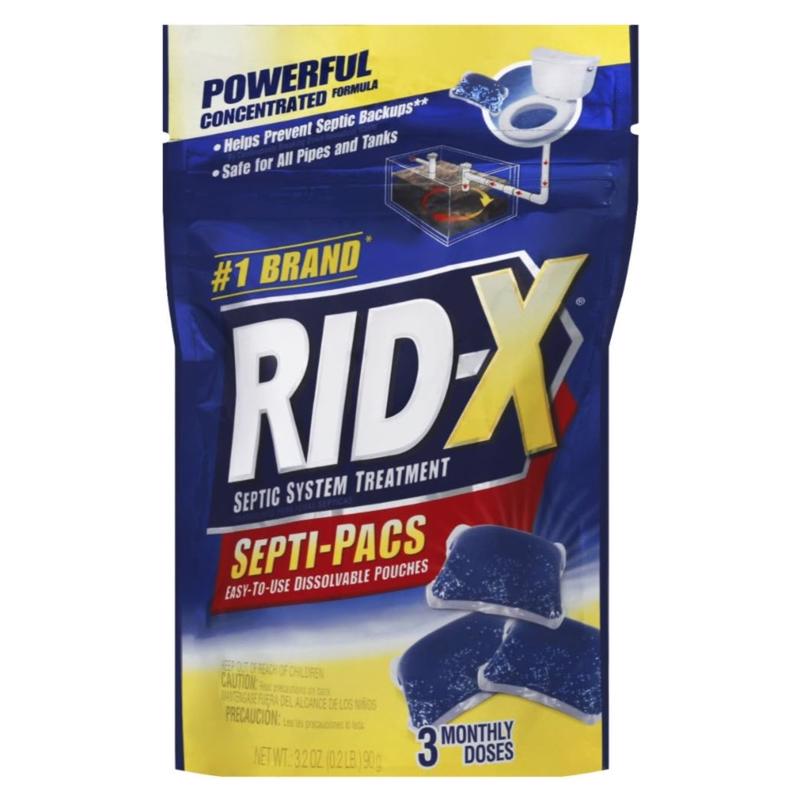 RID-X 1920084249 Septic System Treatment, Gel, Dark Blue, Slight Fermentation, 3.2 oz