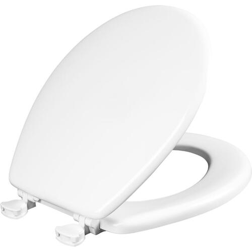 Toilet Seat Westport Round White Enameled Wood Gloss