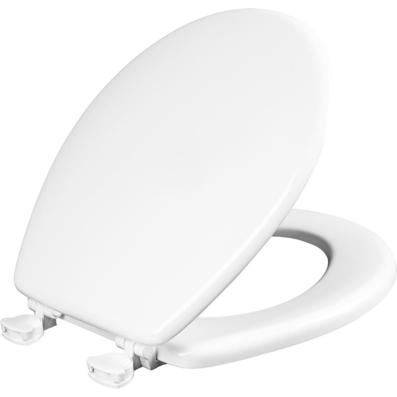 Mayfair by Bemis 44ECA-000 Toilet Seat Westport Round White Enameled Wood Gloss