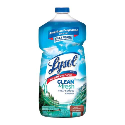 LYSOL 1920078630-XCP9 Multi-Purpose Cleaner Clean and Fresh Cool Adirondack Air 40 oz - pack of 9