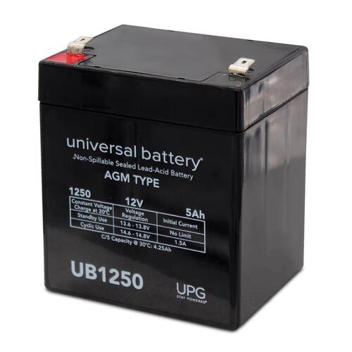 UPG 86450-XCP2 Lead Acid Battery UB1250 5 amps - pack of 2