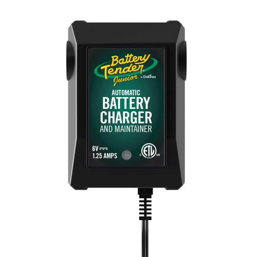 Battery Charger Automatic 6 V 1.25 amps Black