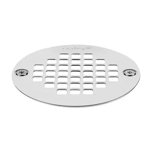 Screw-Tite Strainer, Stainless Steel, For: 4 in Snap in Drains and 2 in or 3 in General-Purpose Drains Polished Chrome