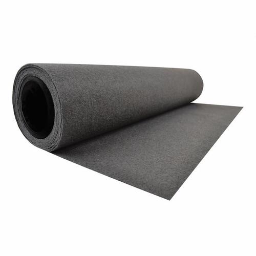 Pro Shield Absorbent Mat, 50 ft L, 36 in W, 2 mil Thick, Fiber, Gray