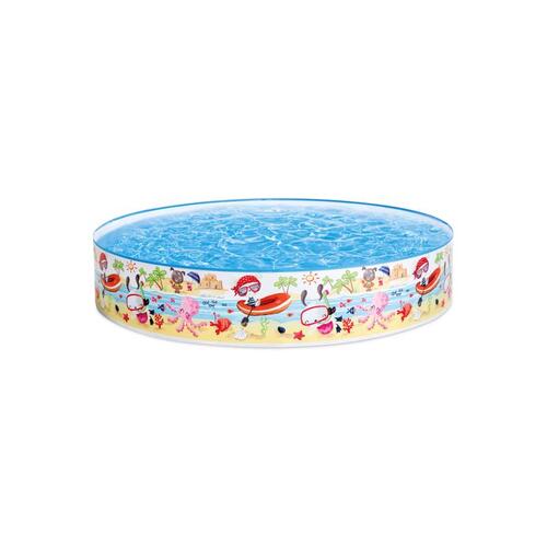 Snapset Pool 117 gal Round Plastic 10" H X 5 ft. D Multicolored
