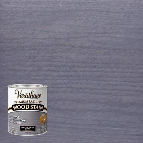 Wood Stain, Weathered Gray, Liquid, 1 qt, Can - pack of 2