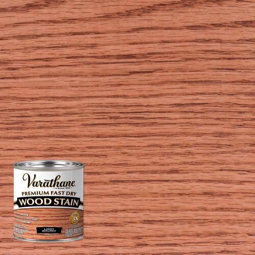 Fast Dry Wood Stain Premium Light Walnut Oil-Based 0.5 pt Light Walnut