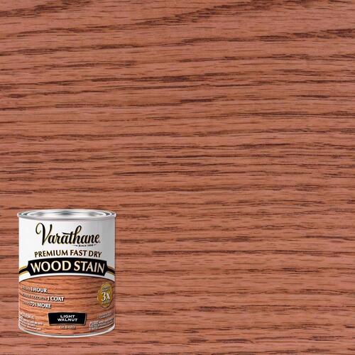 Fast Dry Wood Stain Premium Light Walnut Oil-Based 1 qt Light Walnut