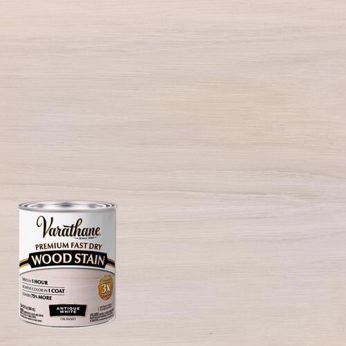 Wood Stain, Antique White, Liquid, 1 qt, Can