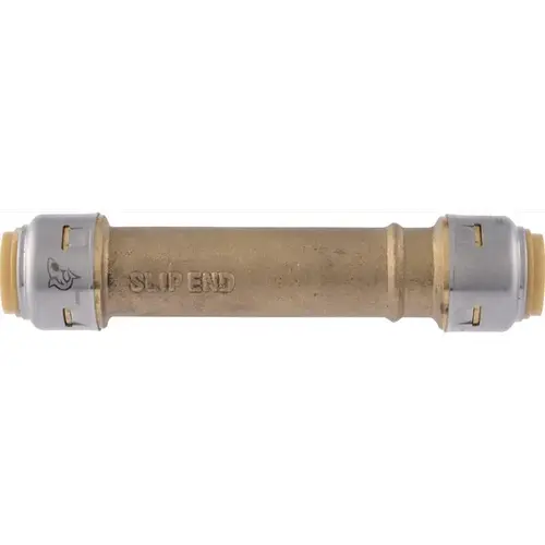 Slip Pipe Coupling, 1/2 in, Brass, 200 psi Pressure