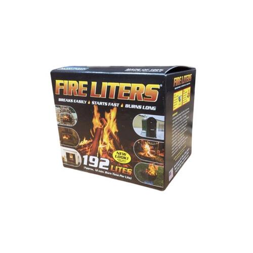 Fire Liters 10192 Firestarter Log Wood Fiber 12 min 192 pk