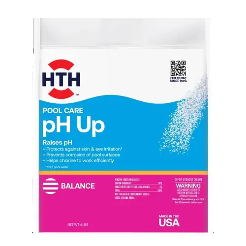 HTH 67058 Pool Care pH Up 4 Lb. pH Increaser Granule