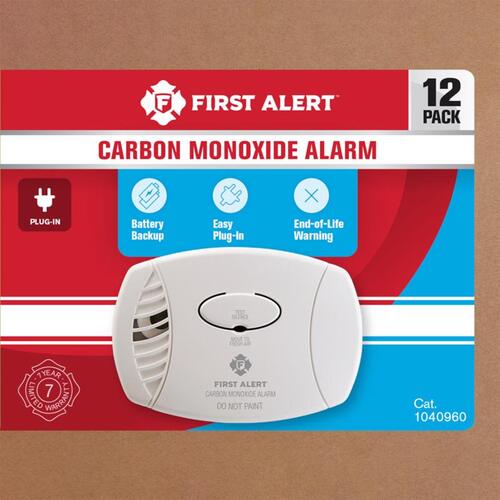 Carbon Monoxide Detector Plug-in Electrochemical