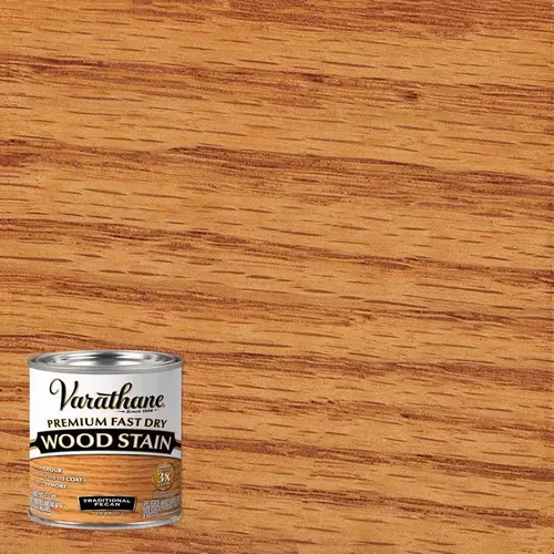 Fast Dry Wood Stain Premium Traditional Pecan Oil-Based 0.5 pt Traditional Pecan