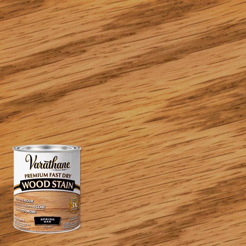 Varathane 262004 Wood Stain, Spring Oak, Liquid, 1 qt, Can