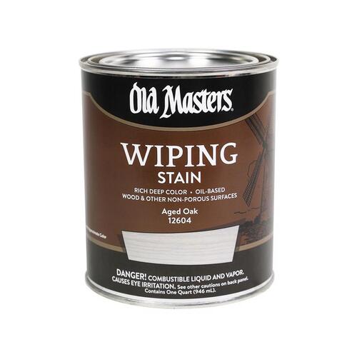 Wiping Stain, Aged Oak, Liquid, 1 qt, Can