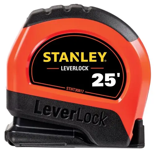 Stanley STHT30817S Tape Measure LeverLock 25 ft. L X 1" W Black/Yellow