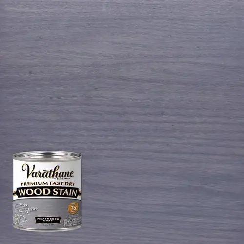 Wood Stain, Weathered Gray, Liquid, 0.5 pt, Can - pack of 4