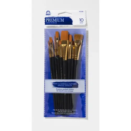 Plaid 50536E Paint Brush Set FolkArt Flat