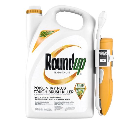 Poison Ivy and Tough Brush Killer with Comfort Wand, Liquid, 1.33 gal