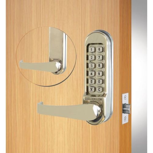 Codelock CL510SS Heavy Duty Tubular Keypad Latchbolt Lock Stainless ...