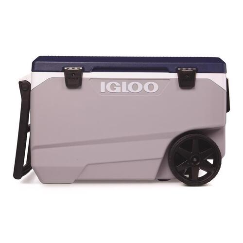 Igloo 34818 Roller Cooler MaxCold Latitude Blue/Gray 90 qt Blue/Gray