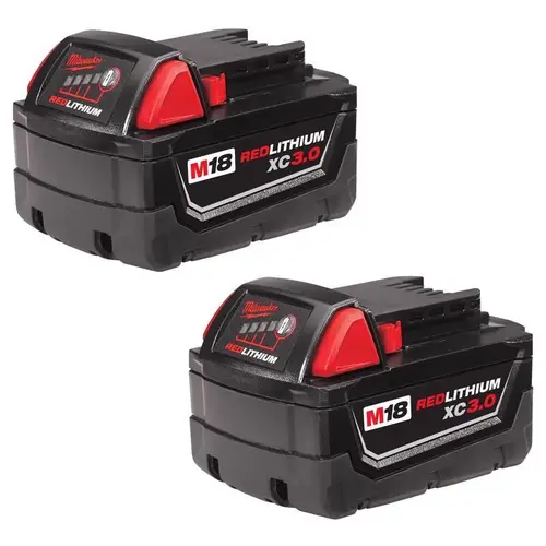 Rechargeable Battery Pack, 18 V Battery, 3 Ah Pair