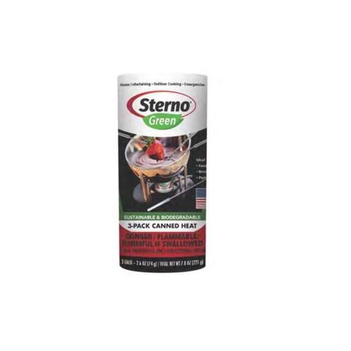 STERNO 20602 Canned Chafing Fuel Green Ethanol Gel 7.8 oz Multicolored
