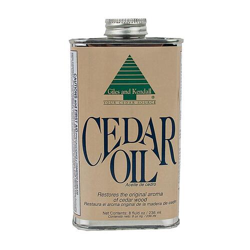 Giles & Kendall OIL 12-8 Cedar Oil Low Luster Clear Oil-Based 8 oz Clear