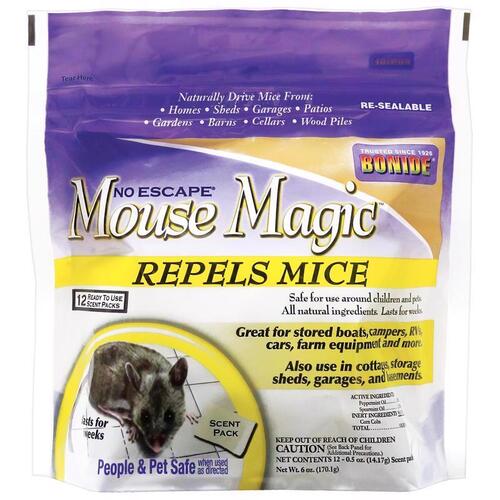 Animal Repellent Mouse Magic Scent Pouch For Mice 12 pk