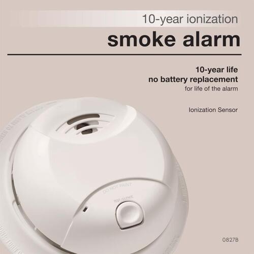 Smoke/Fire Detector Battery-Powered Ionization